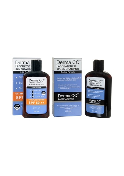 Derma CC Laboratories SPF50++ Brown Güneş Kremi 200 ML + C/Gel Şampuan 200 ML