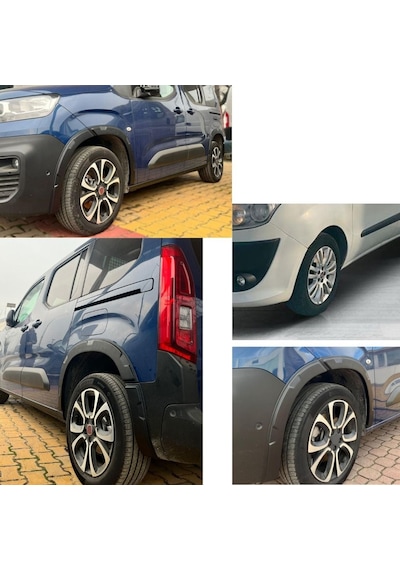 Fiat Doblo 2023 2024 2025 Uyumlu Kapı Ve Çamurluk Koruma Premium Dodik Seti Siyah 8 Parça Tam Set
