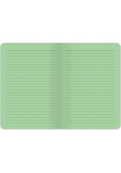 Keskin Color Hisli Şeyler A5 80 Yp. Renkli Sayfa Yeşil Çizgili Defter 500643-99