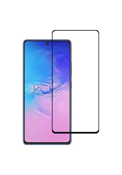 Forzacase Samsung Galaxy S10 Lite İle Uyumlu Çerçeveli Tam Kaplayan Temperli Ekran Koruyucu - Fc003