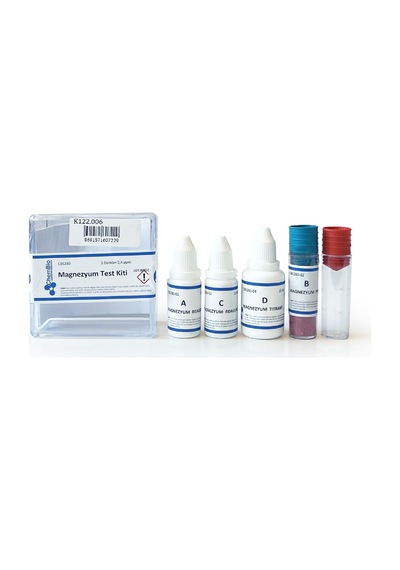 Chembio Magnezyum Test Kiti 70 Test Titrimetrik 2.4 Ppm/Damla