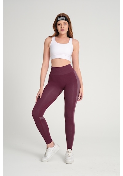 Gymhams Wind Serisi Mürdüm Kalçası Büzgülü Push Up Tayt