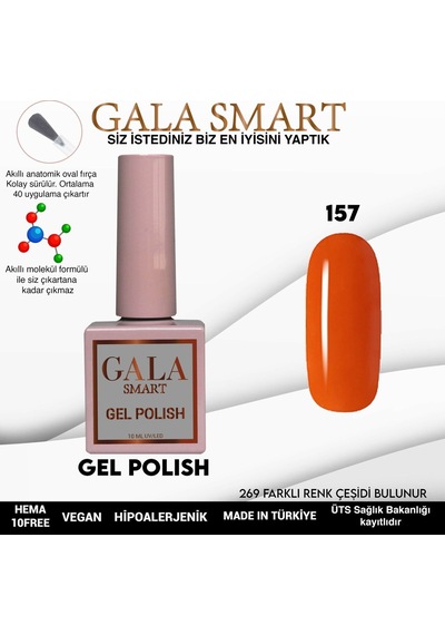 Gala Smart Classic Kalıcı Oje 10 Mle No:157