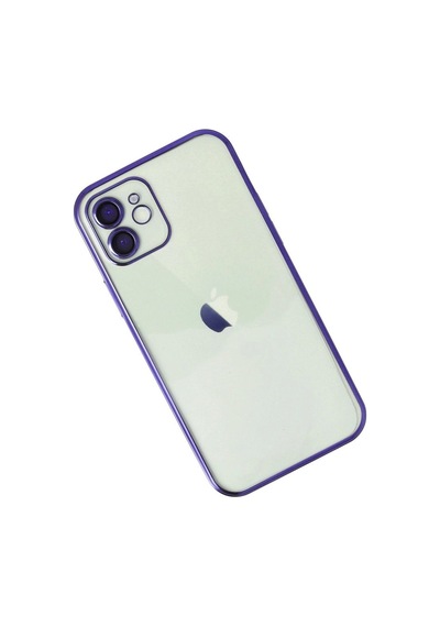 Apple İphone Uyumlu 12 Kılıf Razer Lensli Silikon - Mor Çok Renkli