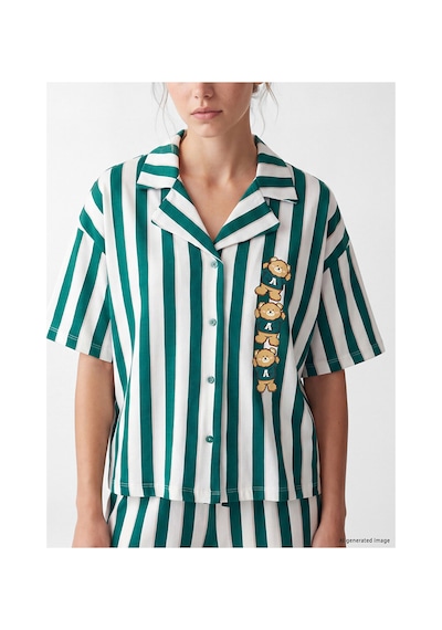 LC Waikiki Alıta Cıty Farkıyla Lcw Young Ekru Penye Çizgili Kısa Kollu Kadın Pijama Takım Ekru - 929536706 Ekru LC Waikiki Alıta Cıty Farkıyla Lcw Young Ekru Penye Çizgili Kısa Kollu Kadın Pijama Takım Ekru - 929536706 Ekru