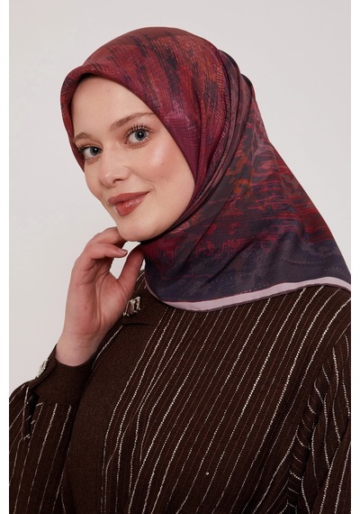 Levidor Royal Eşarp Batik Desen Mor Mor