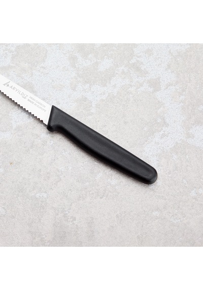 Aryıldız Solo Tırtıklı Sebze Bıçağı Siyah 10 Cm Renkli