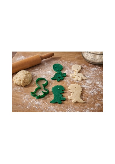Çocuklara Özel Dinozor Kurabiye Kalıbı 2 Li Set 8 Cm
