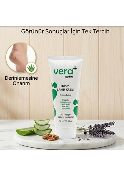 Vera Hmd Bitkisel Ayak Ve Topuk Çatlak Çatlağı Kremi 100 Ml Ayak Bakımı Ayak Kokusu Önleyici Nemlendirici Yenileyici