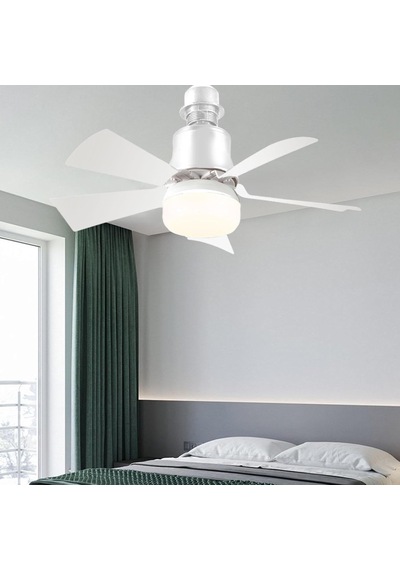 Tavan Vantilatörü Işığı Işıklı Tavan Vantilatörleri 30w Işıklı Tavan Vantilatörü E27 Süngü Vantilatör Işığı Vidalı Tavan Vantilatörleri Işıkları 3 Hız 3 Renk Yatak Odası, Oturma Odası İçin Ampul Vantilatör 3 Renk