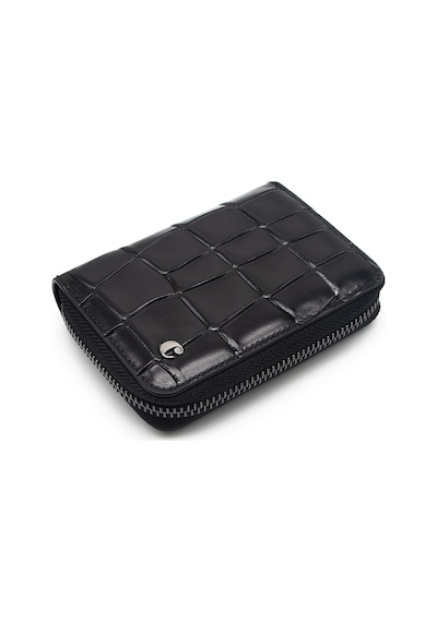 Cacharel Siyah B.kroko Unisex Deri Cüzdan 24375b7k Siyah