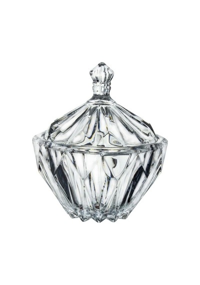 Kristal Kapaklı Şekerlik Kase 18 Cm Ağız Çapı