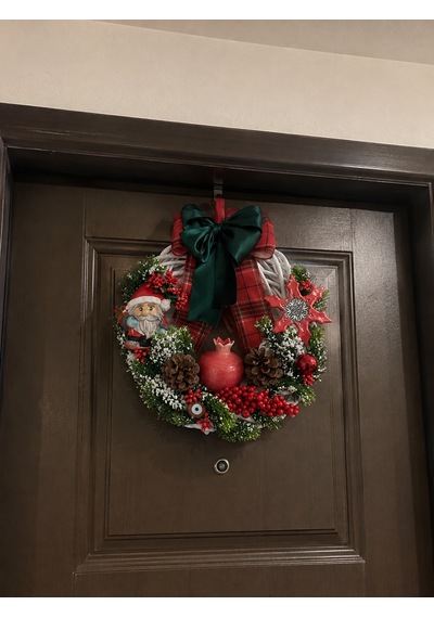 Kapı Süsü Yılbaşı Temalı 28cm