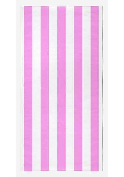 Çizgili Dijital Baskılı 75x150 Cm Plaj Havlusu LİLA