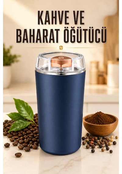 Kahve Ve Baharat Öğütücü Paslanmaz Çelik Dayanıklı Kolay Kullanım Çr