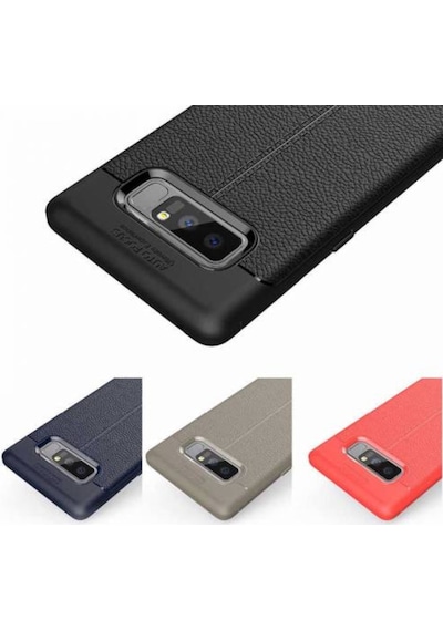 Samsung Uyumlu Galaxy Note 8 Deri Görünümlü Lux Niss Silikon Kilif 457122353