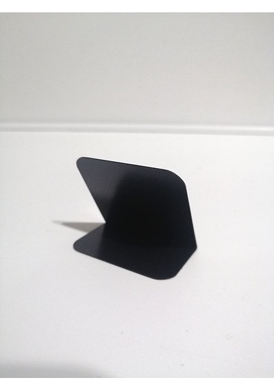 10 Ad Silinebilir Karatahta Etiket Stand 4x4,5 Cm Siyah Etiket