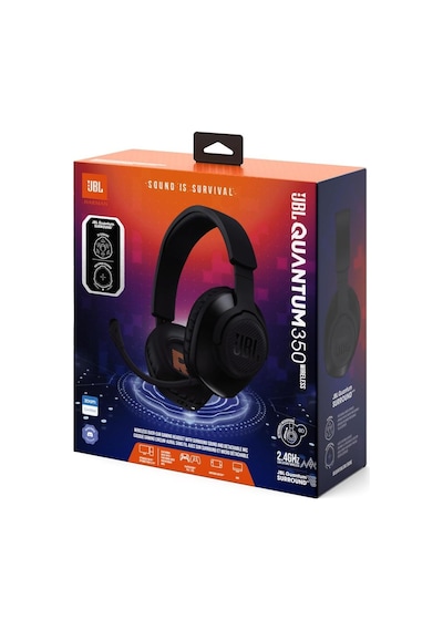 Jbl Quantum 350 Wireless RGB Kablosuz Kulak Üstü Oyuncu Kulaklığı (Outlet)