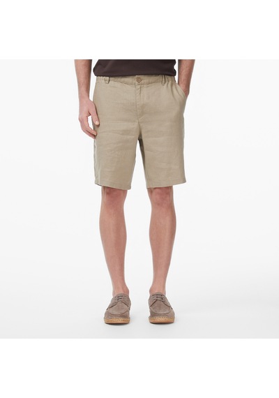 Nautica Erkek Kahverengi Regular Fit Keten Şortdüzb65232t