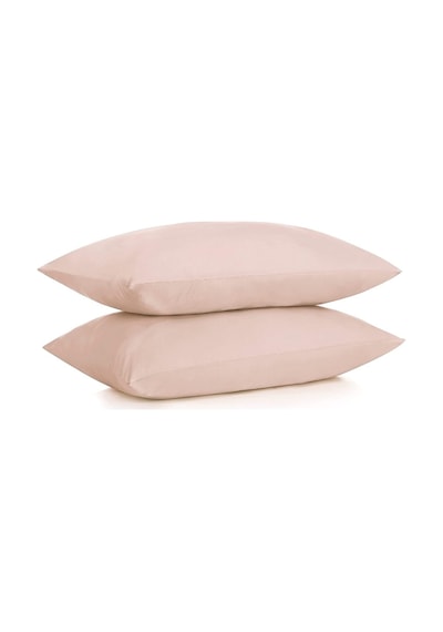 Lionas %100 Pamuklu Ranforce Yastık Kılıfı - Bej Krem - 2'li Set 50x70 - Krem