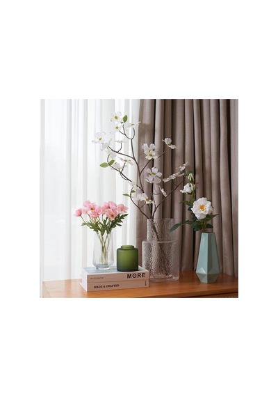 Ikea Smycka Yapay Çiçek, Beyaz, 65 Cm, Gül
