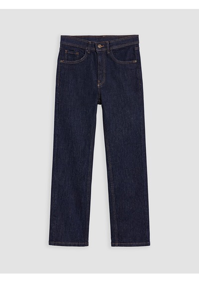 Lcw Jeans İndigo Yüksek Bel Straight Fit Kadın Jean Pantolon