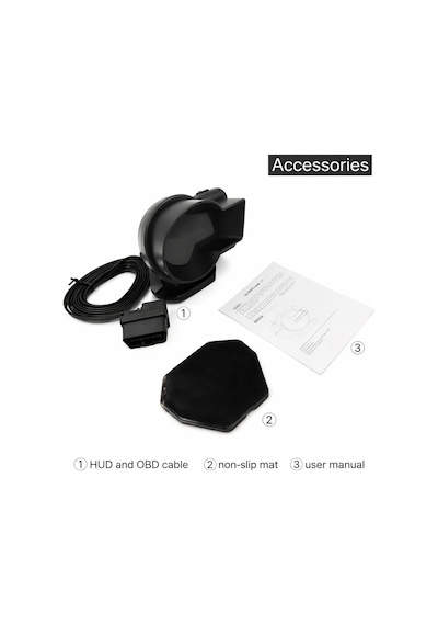 Mega Oto Market Obd Araç Veri Ekranı Head Up Display Obd2 Hud Hız Ve Performans Göstergesi