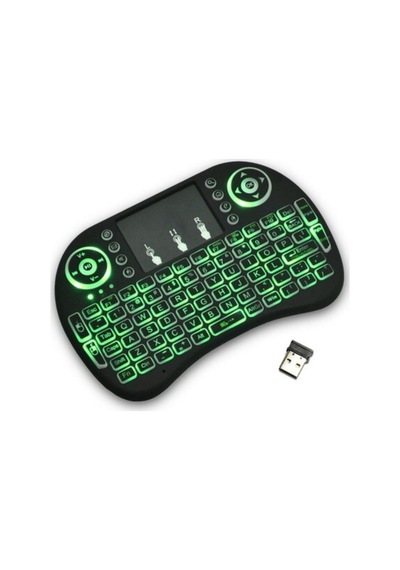 Işıklı Mini Klavye Mouse Smart Tv Box Pc Şarjlı Pg-8035