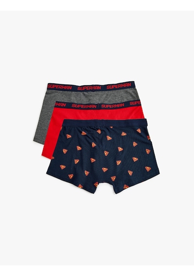 Koton 3'lü Boxer Seti Baskı Detaylı Çok Renkli Lacivert 5wlm90085mk Lacivert