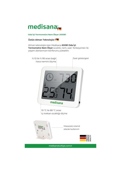 Medisana Oda Içi Termometre Nem Ölçer