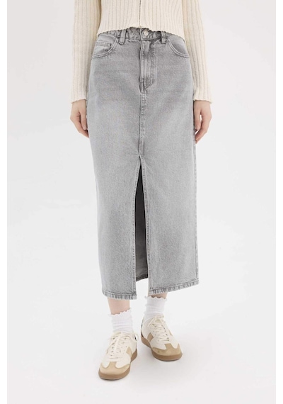 Defacto Long Fit Midi Jean Etek E1302ax25spnm55 Gri