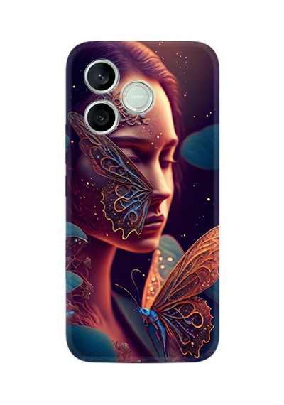 Honor 600 Lite Lna-nx1 Uyumlu Kılıf Boutique Baskılı Resimli Kelebek Kadın Pcode -075