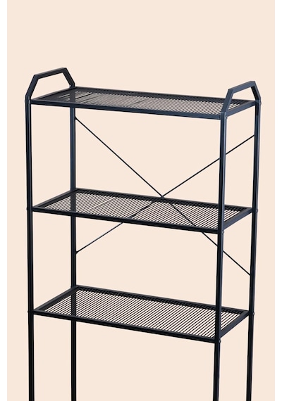 Metal Ayaklı 3 Raflı Banyo Rafı Klozet Üstü Dekoratif Raf Askılık Organizer Diğer