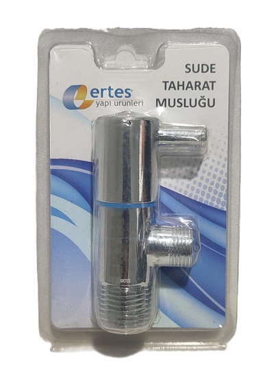 Ertes 1/2 x 3/8" Aç Kapa Taharet Musluğu 2'li Krom