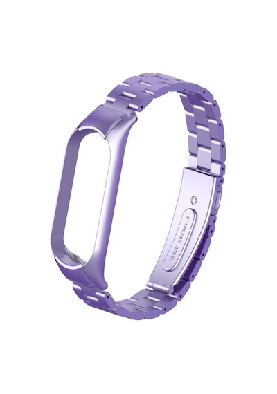 Xiaomi Mi Band 5 Uyumlu Krd-04 Metal Mkst Kordon-lila
