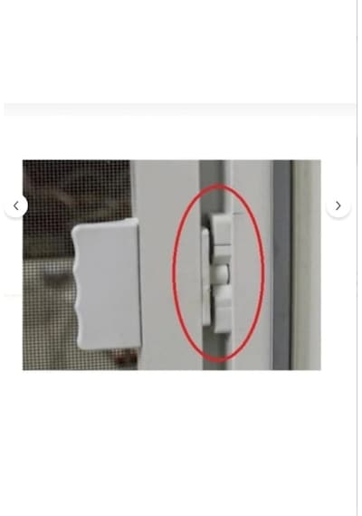 Pvc Sineklik Kapı Pencere Çıtçıt Kilit Beyaz 1 Adet