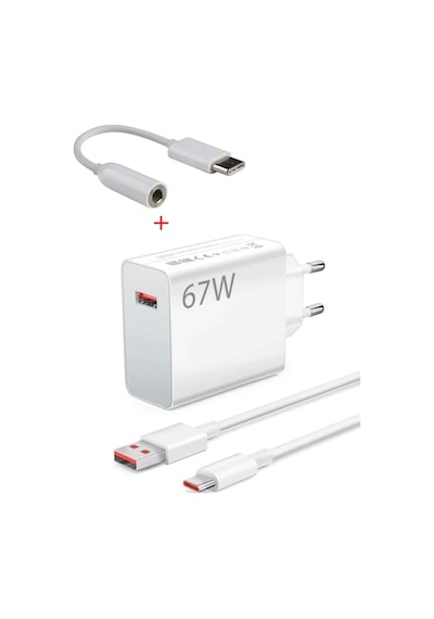 Power Xiaomi Redmi Uyumlu Usb Type-c 6a 67w Hızlı Şarj Cihazı Ve Kulaklık Dönüştürücü Çevirici16