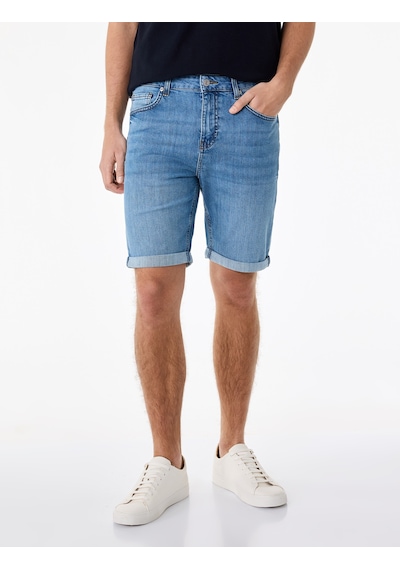 Koton Normal Bel Pamuklu Bermuda Slim Fit Jean Şort Orta İndigo 6sam40285nd Koton Normal Bel Pamuklu Bermuda Slim Fit Jean Şort Orta İndigo 6sam40285nd