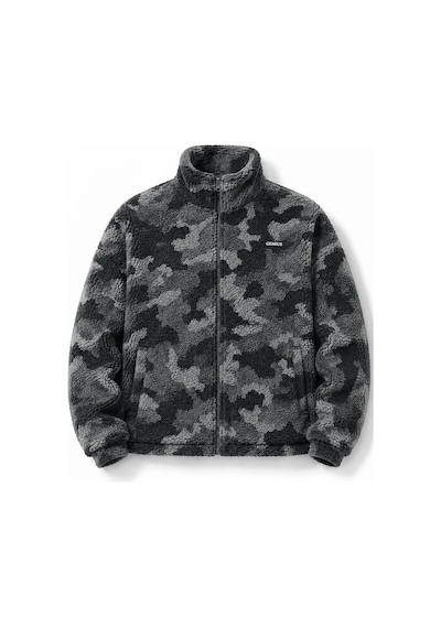 Genius Store Oversize Peluş Erkek İçi Polarlı Tam Fermuarlı Sherpa Sonbahar Kış Kadın Polar Sweatshirt Oversıze-pelus Antrasit