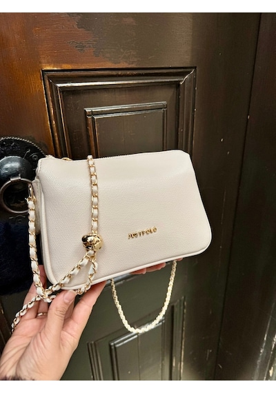 Just Polo Kadın Zincir Askılı Günlük Ve Özel Kullanıma Uygun Şık Tasarımlı Omuz & Çapraz Çanta Shoulder Bag Taş