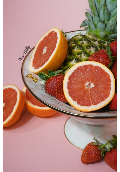 Rosadora Emaye Ayaklı Meyvelik Dekoratif Vintage Sunumluk