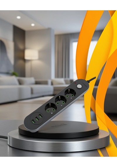 Üçlü Priz 3 Usb Girişli Hızlı Şarjli Uczzzcxe103-4 Belirtilmemiş