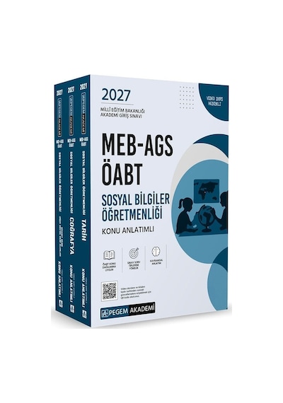 Pegem 2027 Öabt Meb-ags Sosyal Bilgiler Öğretmenliği Konu Anlatımlı Modüler Set Pegem Akademi Yayınları