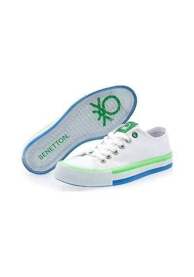 United Colors Of Benetton Benetton Bn-30175 Çocuk Convers Ayakkabı BN-30175-R0302 Beyaz - Yeşil United Colors Of Benetton Benetton Bn-30175 Çocuk Convers Ayakkabı BN-30175-R0302 Beyaz - Yeşil