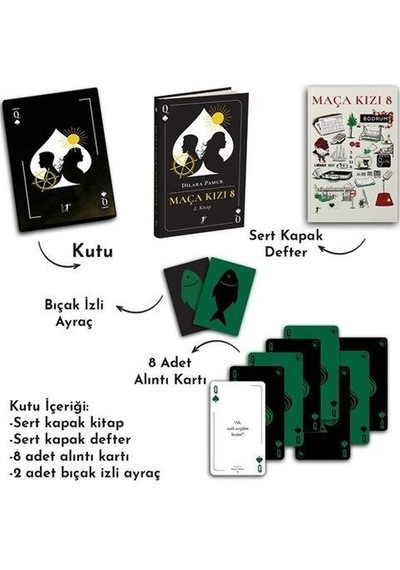 Maça Kızı 8 - 2.Kitap Seti - Kutulu - Dilara Pamuk - Artemis Yayınları