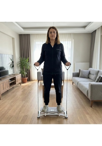 Slider Evde Kaykay Spor Aleti Dijital Ekranlı Kaydırmalı Fitness Board, 6 Fonksiyonlu