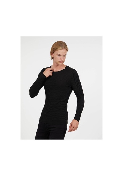 Elku Moda Slim Fit Naturel Pamuk Triko Kazak Tüylenmeyen Dar Kesim Body Fit Şık Kazak Açık Bej