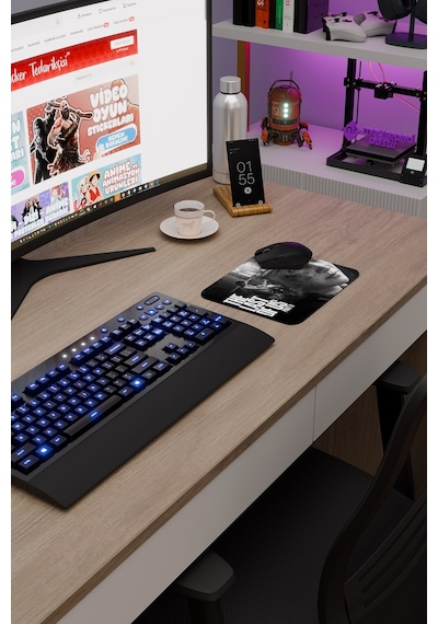 The Last Of Us Kaymaz Dikişli Kauçuk Oyuncu Mousepad V1 - 22x18 Gaming Mouse Pad Fare Altlığı