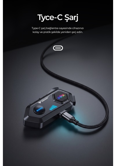 Spark Bluetooth 5.4v Kask Kulaklık Su Geçirmez Intercom