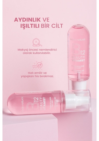 Bade Natural Vitamist B12 Vitamini & Gül Yüz Spreyi 100 ML